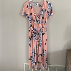 Pinkblush Floral Midi dress